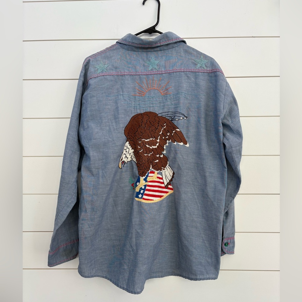 Vintage Ely Button Down With Detailed Embroidery - image 2